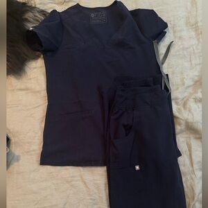 Navy blue figs scrubs
